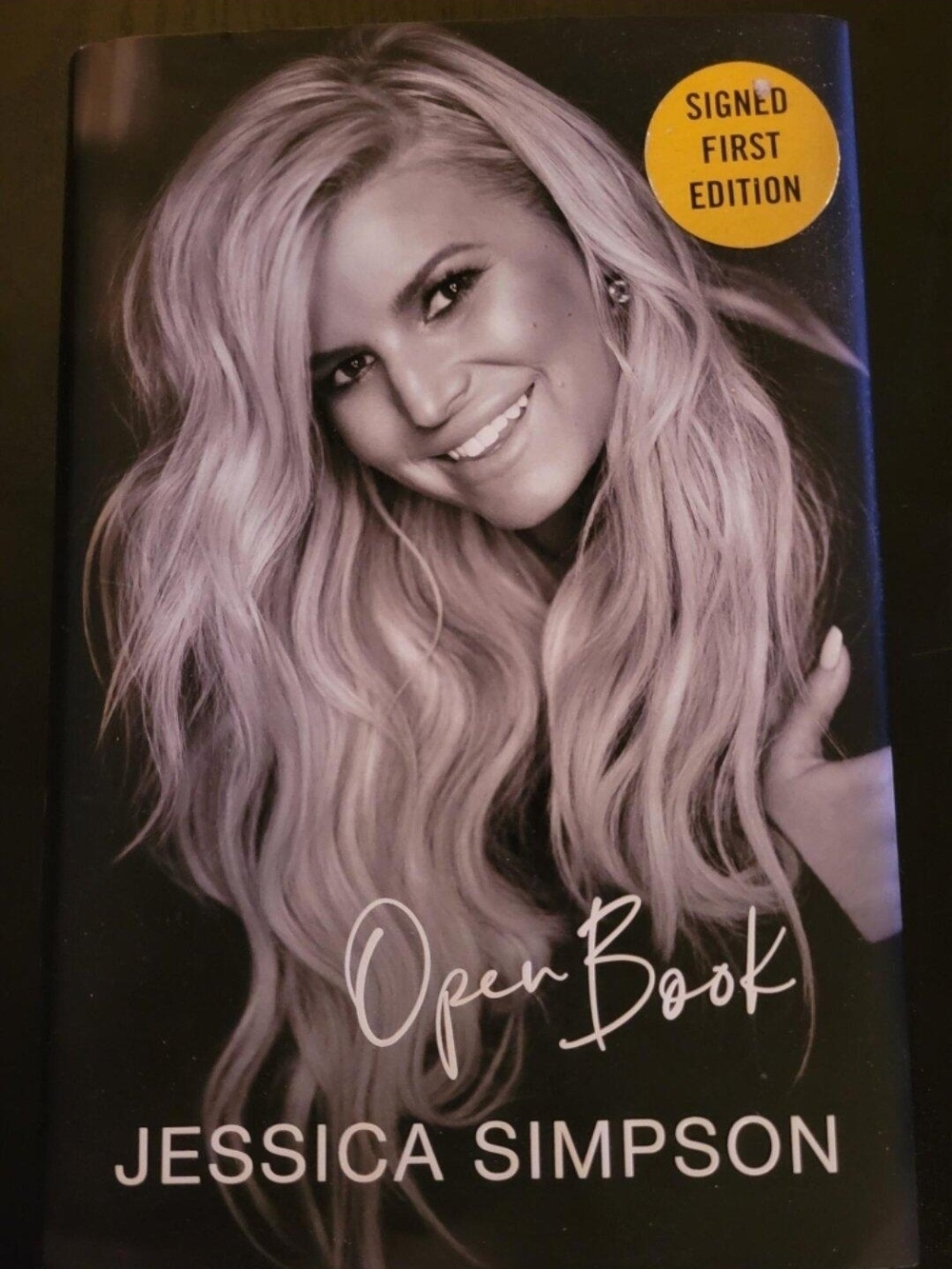 "Open Book" by Jessica Simspon - Signed First Edition